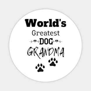 World's Greatest Dog Grandma T-Shirts Magnet